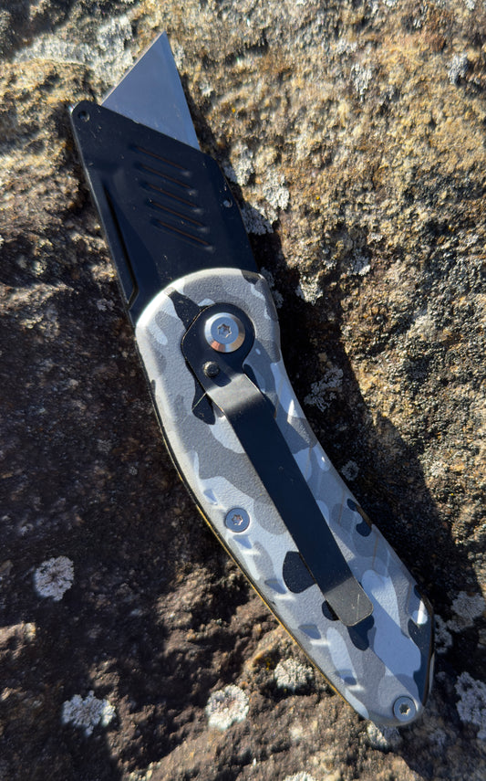 Custom Stanley, utility knife Gray Camo